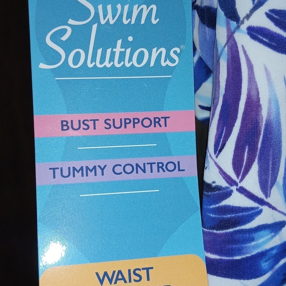 Swim Solutions Strappy One-Piece Swimsuit - Picture 7 of 14